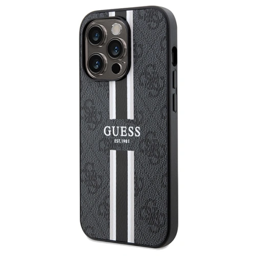 Kup Etui Guess GUHMP15XP4RPSK Apple iPhone 15 Pro Max hardcase 4G Printed Stripes MagSafe czarny/black - GUE3138 - {ean13} - Sklep Home Screen
