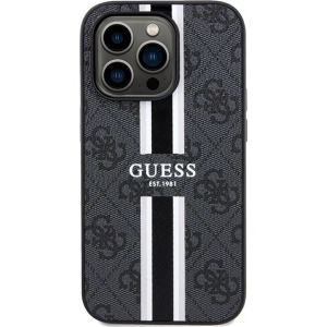 Kup Case Guess GUHMP15XP4RPSK Apple iPhone 15 Pro Max Hardcase 4G Printed Stripes MagSafe schwarz/black - GUE3138 - {ean13} - Sklep Home Screen