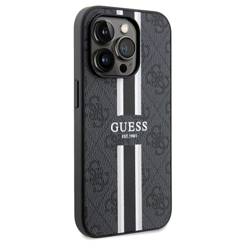 Kup Etui Guess GUHMP15XP4RPSK Apple iPhone 15 Pro Max hardcase 4G Printed Stripes MagSafe czarny/black - GUE3138 - {ean13} - Sklep Home Screen