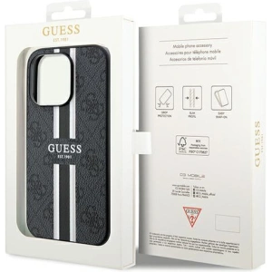 Kup Case Guess GUHMP15XP4RPSK Apple iPhone 15 Pro Max Hardcase 4G Printed Stripes MagSafe schwarz/black - GUE3138 - {ean13} - Sklep Home Screen