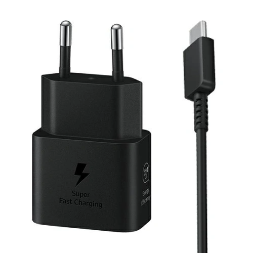 Kup Netzteil Samsung EP-T2510XB 25W Fast Charge + USB-C / USB-C Kabel schwarz/black - SMG1010 - {ean13} - Sklep Home Screen