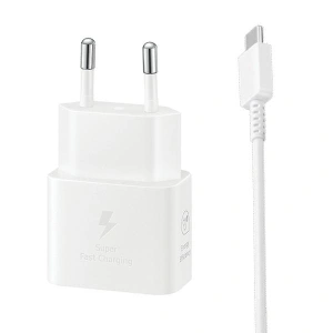 Kup Netzteil Samsung EP-T2510XW 25W Schnellladung + USB-C / USB-C Kabel weiß/white - SMG1011 - {ean13} - Sklep Home Screen