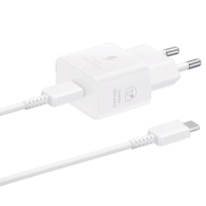 Kup Samsung Încărcător EP-T2510XW 25W încărcare rapidă + cablu USB-C / USB-C alb/alb - SMG1011 - {ean13} - Sklep Home Screen