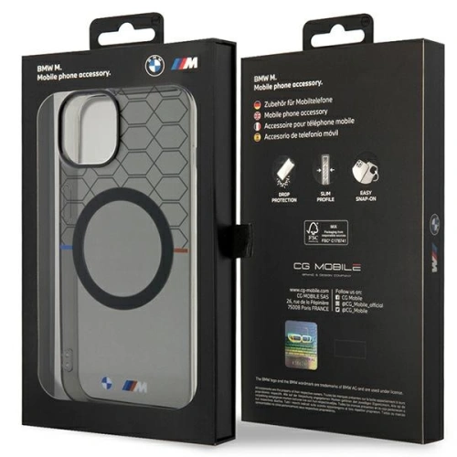 Buy BMW BMHMP15SHGPK Apple iPhone 15 / 14 / 13 Pattern MagSafe grey - BMW593 - {ean13} - Home Screen Store Europe