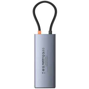 Kup Adapter 6w1 Baseus Metal Gleam 2 Series Hub USB-C / 2xUSB-A 3.0, USB-C, USB-C PD, HDMI, Ethernet RJ45 - BSU4826 - {ean13} - Sklep Home Screen