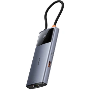 Kup Adapter 6w1 Baseus Metal Gleam 2 Series Hub USB-C / 2xUSB-A 3.0, USB-C, USB-C PD, HDMI, Ethernet RJ45 - BSU4826 - {ean13} - Sklep Home Screen