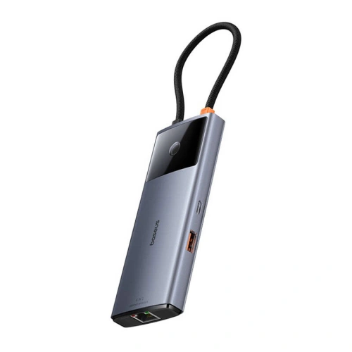Buy Baseus Metal Gleam 2 Series hub 6in1 USB-C / 2xUSB-A 3.0, USB-C, USB-C PD, HDMI, Ethernet RJ45 - BSU4826 - {ean13} - Home Screen Store Europe