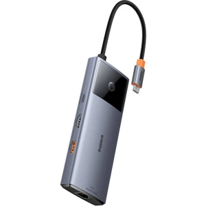 Kup Adapter 6w1 Baseus Metal Gleam 2 Series Hub USB-C / 2xUSB-A 3.0, USB-C, USB-C PD, HDMI, Ethernet RJ45 - BSU4826 - {ean13} - Sklep Home Screen