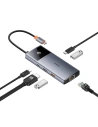 Kup Adapter 6w1 Baseus Metal Gleam 2 Series Hub USB-C / 2xUSB-A 3.0, USB-C, USB-C PD, HDMI, Ethernet RJ45 - BSU4826 - {ean13} - Sklep Home Screen