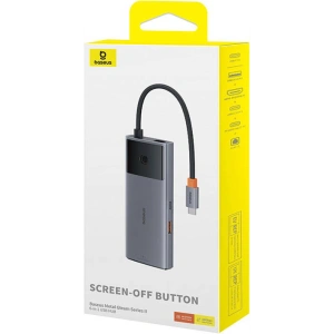 Kup Adapter 6w1 Baseus Metal Gleam 2 Series Hub USB-C / 2xUSB-A 3.0, USB-C, USB-C PD, HDMI, Ethernet RJ45 - BSU4826 - {ean13} - Sklep Home Screen
