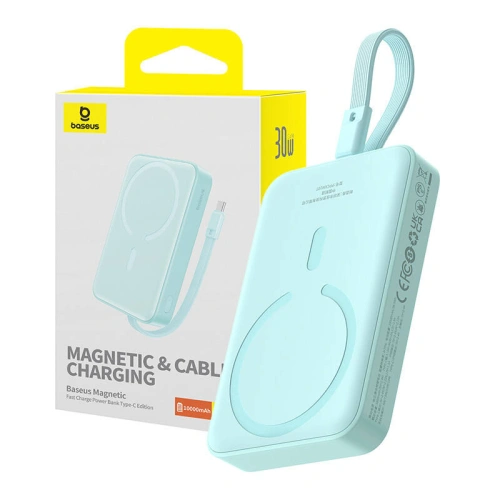 Kup Powerbank magnetyczny Baseus Magnetic Mini 10000mAh 30W MagSafe niebieski - BSU4828 - {ean13} - Sklep Home Screen
