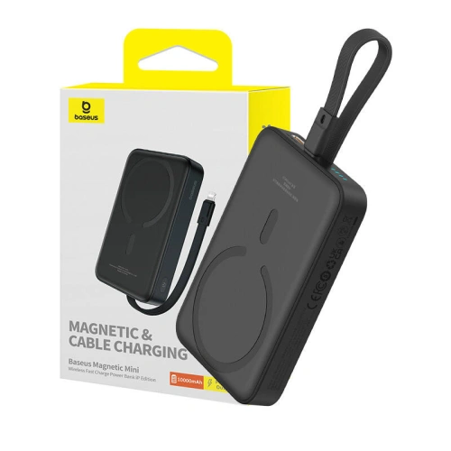 Kup Powerbank mágneses Baseus Magnetic Mini 10000mAh 20W MagSafe fekete - BSU4831 - {ean13} - Sklep Home Screen