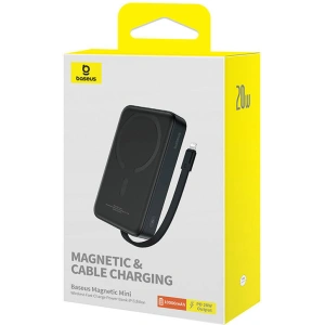 Buy Baseus Magnetic Mini powerbank 10000mAh 20W MagSafe black - BSU4831 - {ean13} - Home Screen Store Europe