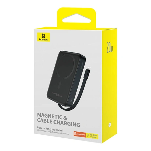 Kup Powerbank magnetyczny Baseus Magnetic Mini 10000mAh 20W MagSafe czarny - BSU4831 - {ean13} - Sklep Home Screen
