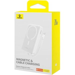 Kup Magnetische Powerbank Baseus Magnetic Mini 10000mAh 20W MagSafe weiß - BSU4832 - {ean13} - Sklep Home Screen