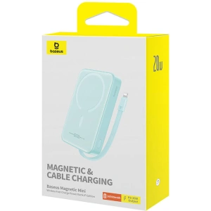 Buy Baseus Magnetic Mini powerbank 10000mAh 20W MagSafe mint - BSU4833 - {ean13} - Home Screen Store Europe