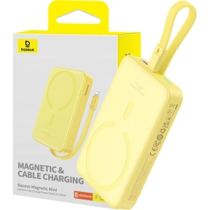 Buy Baseus Magnetic Mini powerbank 10000mAh 20W MagSafe yellow - BSU4834 - {ean13} - Home Screen Store Europe