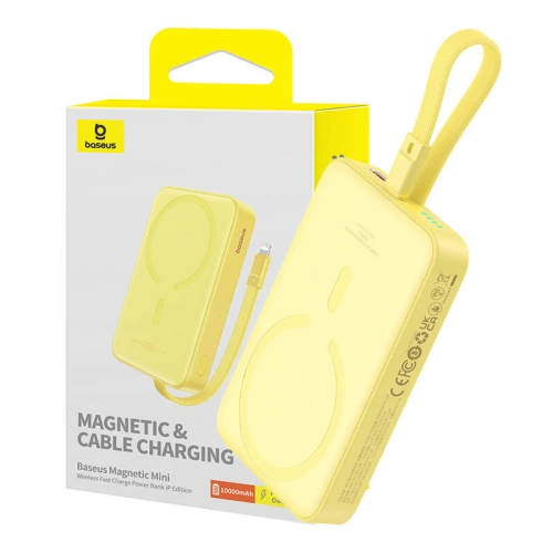 Kup Magnetische Powerbank Baseus Magnetic Mini 10000mAh 20W MagSafe gelb - BSU4834 - {ean13} - Sklep Home Screen