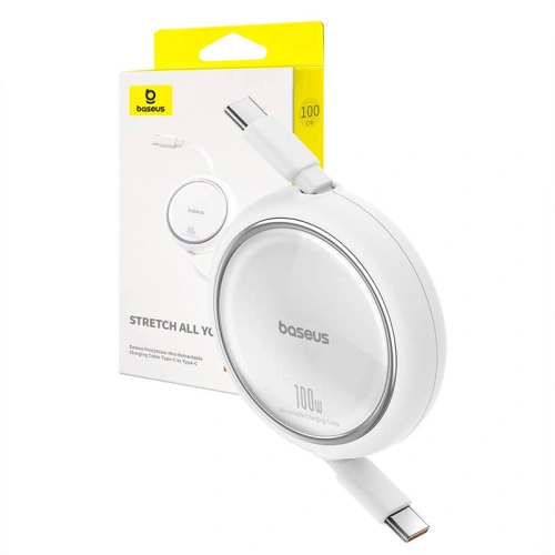 Kup Kabel Baseus Free2Draw USB-C / USB-C PD 100W 1m weiß - BSU4839 - {ean13} - Sklep Home Screen