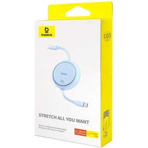 Buy Baseus Free2Draw cable USB-C / USB-C PD 100W 1m blue - BSU4840 - {ean13} - Home Screen Store Europe