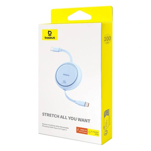 Kup Kabel Baseus Free2Draw USB-C / USB-C PD 100W 1m niebieski - BSU4840 - {ean13} - Sklep Home Screen