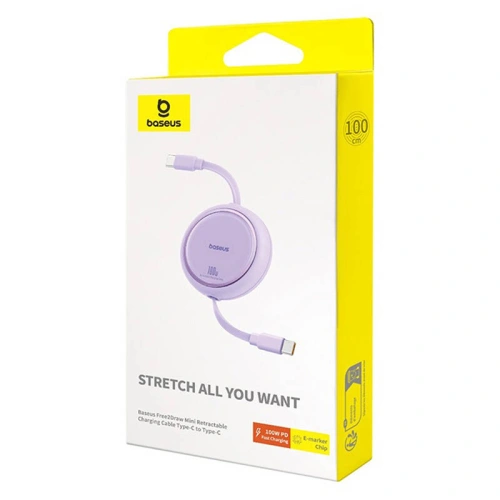 Kup Baseus Cablu Free2Draw USB-C / USB-C PD 100W 1m violet - BSU4841 - {ean13} - Sklep Home Screen