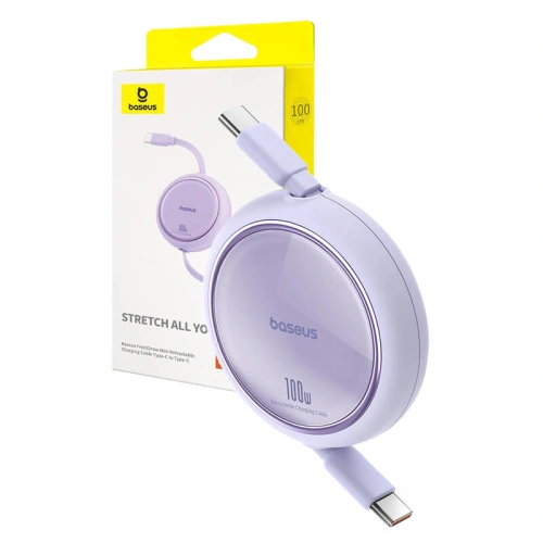 Kup Kabel Baseus Free2Draw USB-C / USB-C PD 100W 1m fioletowy - BSU4841 - {ean13} - Sklep Home Screen