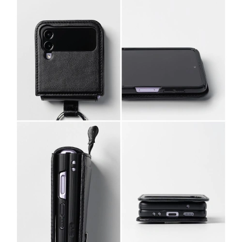 Kup [OUTLET] Case Ringke Signature Folio Samsung Galaxy Z Flip 4 Schwarz - OT-572 - {ean13} - Sklep Home Screen