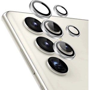 Kup Szkło hartowane na obiektyw aparatu Crong Lens Ring Samsung Galaxy S24 Ultra przezroczyste - CRG693 - {ean13} - Sklep Home Screen