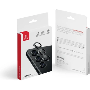 Crong Samsung Sticlă călită pentru obiectivul aparatului foto Lens Ring Galaxy S24 Ultra negru