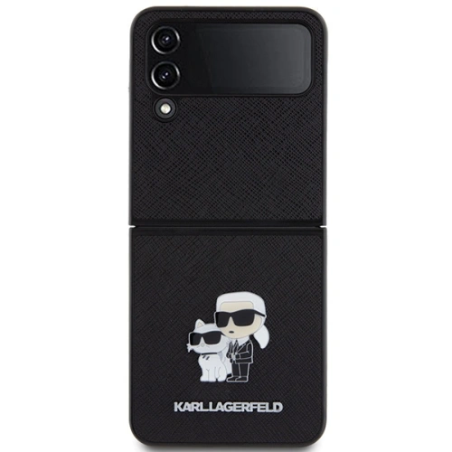 Kup Etui Karl Lagerfeld KLHCZF4SAKCNPK Samsung Galaxy Z Flip4 hardcase Saffiano Karl&Choupette Pin černý/black - KLD1866 - {ean13} - Sklep Home Screen