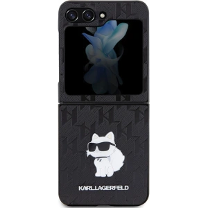 Kup Etui Karl Lagerfeld KLHCZF5SAPCHNPK Samsung Galaxy Z Flip5 kemény tok Saffiano Monogram Choupette Pin fekete/black - KLD1867 - {ean13} - Sklep Home Screen