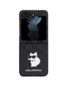 Kup Etui Karl Lagerfeld KLHCZF5SAPCHNPK Samsung Galaxy Z Flip5 kemény tok Saffiano Monogram Choupette Pin fekete/black - KLD1867 - {ean13} - Sklep Home Screen