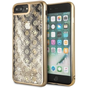 Kup Etui Guess GUHCI8LPEOLGGO Apple iPhone 7/8 Plus złoty/gold hard case 4G Peony Liquid Glitter - GUE130GLD - {ean13} - Sklep Home Screen