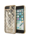 Etui Guess GUHCI8LPEOLGGO Apple iPhone 7/8 Plus złoty/gold hard case 4G Peony Liquid Glitter