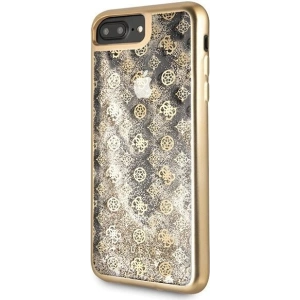 Kup Etui Guess GUHCI8LPEOLGGO Apple iPhone 7/8 Plus złoty/gold hard case 4G Peony Liquid Glitter - GUE130GLD - {ean13} - Sklep Home Screen