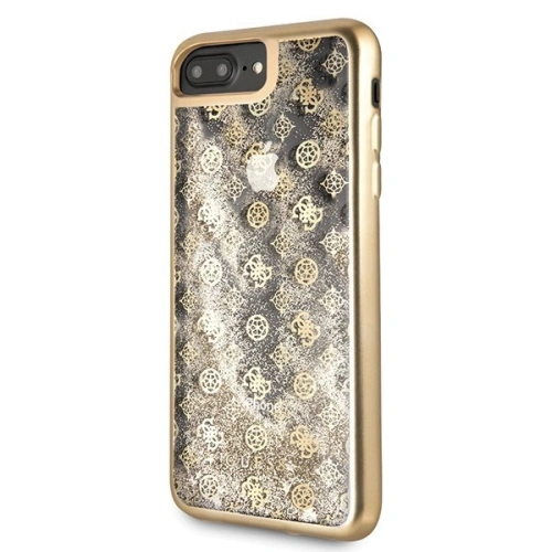 Kup Etui Guess GUHCI8LPEOLGGO Apple iPhone 7/8 Plus aurie/gold hard case 4G Peony Liquid Glitter - GUE130GLD - {ean13} - Sklep Home Screen