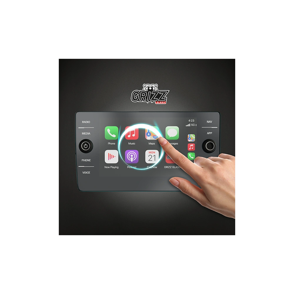 Folia matowa GrizzGlass CarDisplay Protection do Volkswagen T-Cross 2019 Discover Media
