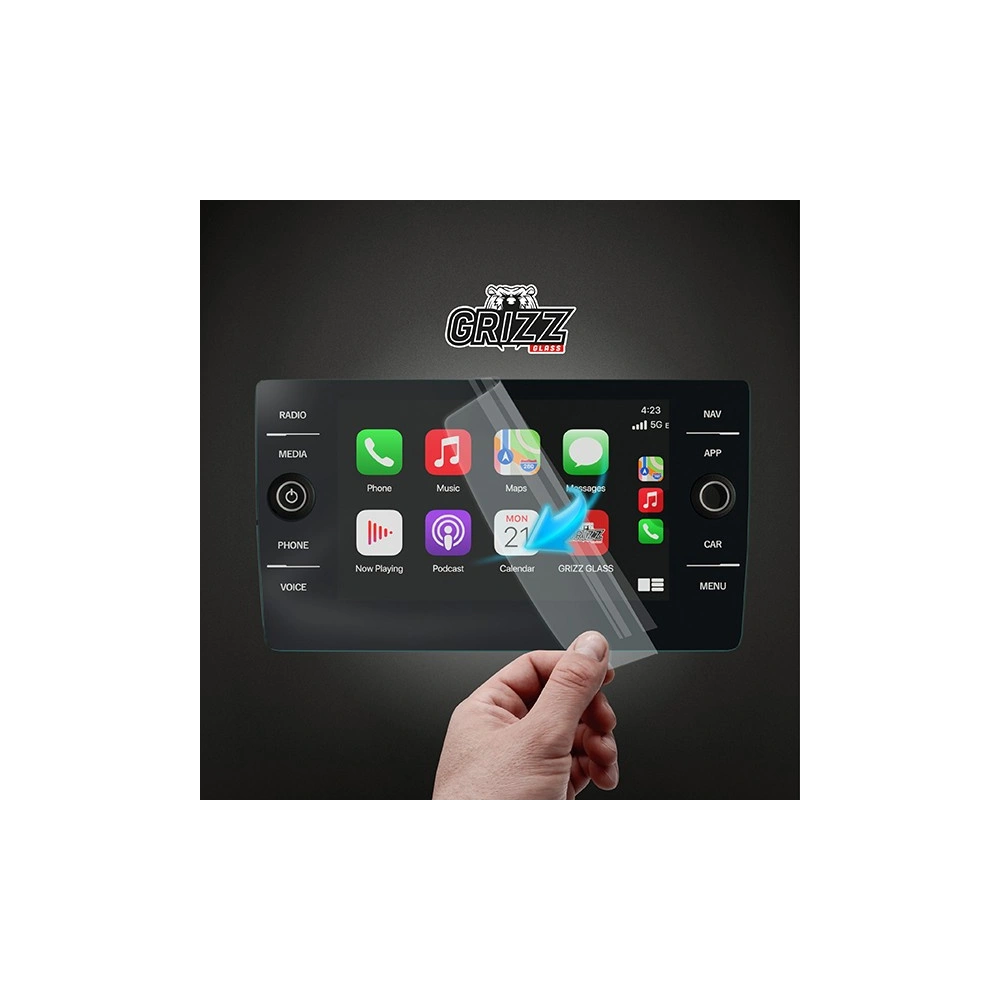 Folia matowa GrizzGlass CarDisplay Protection do Volkswagen T-Cross 2019 Discover Media