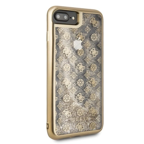 Kup Etui Guess GUHCI8LPEOLGGO Apple iPhone 7/8 Plus aurie/gold hard case 4G Peony Liquid Glitter - GUE130GLD - {ean13} - Sklep Home Screen