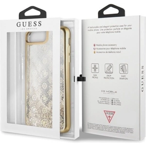 Kup Etui Guess GUHCI8LPEOLGGO Apple iPhone 7/8 Plus złoty/gold hard case 4G Peony Liquid Glitter - GUE130GLD - {ean13} - Sklep Home Screen
