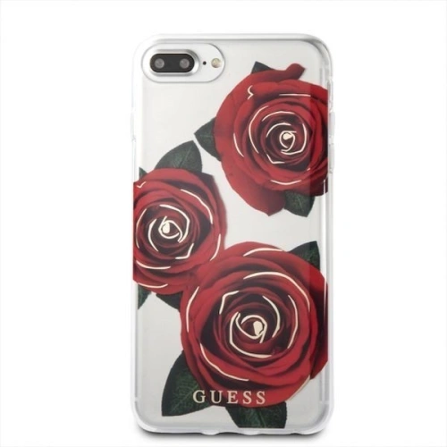 Kup Etui Guess GUHCI8LROSTR Apple iPhone 7/8 Plus transparent hard case Flower Desire red rose - GUE131RED - {ean13} - Sklep Home Screen