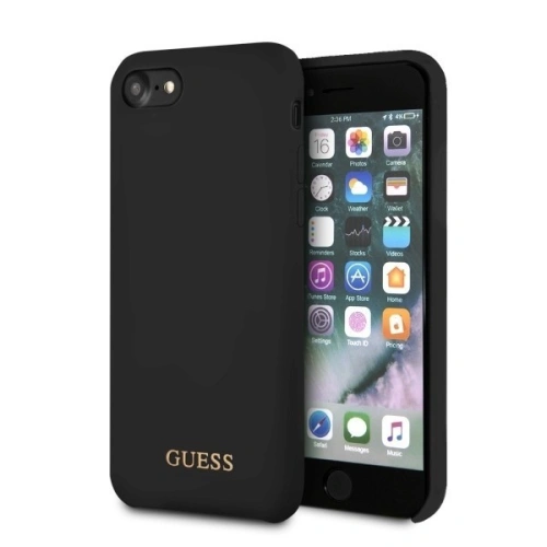 Kup Guess Apple Tasche GUHCI8LSGLBK iPhone SE 2022/SE 2020/8/7 schwarz/schwarz Hartschale Silikon - GUE132BLK - {ean13} - Sklep Home Screen