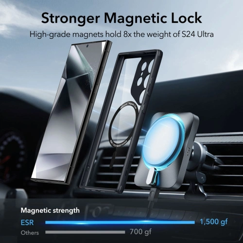 Kup ESR Samsung Carcasă Classic Hybrid HaloLock MagSafe Galaxy S24 Ultra Clear/negru - ESR754 - {ean13} - Sklep Home Screen