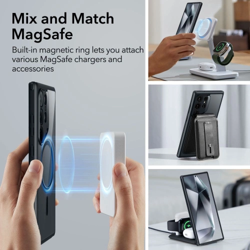 Kup ESR Samsung Carcasă Classic Hybrid HaloLock MagSafe Galaxy S24 Ultra Clear/negru - ESR754 - {ean13} - Sklep Home Screen