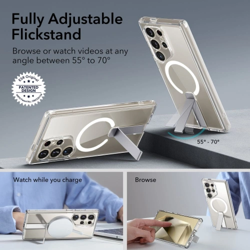 Kup Etui ESR Flickstand Boost HaloLock Samsung Galaxy S24 Ultra Clear - ESR757 - {ean13} - Sklep Home Screen