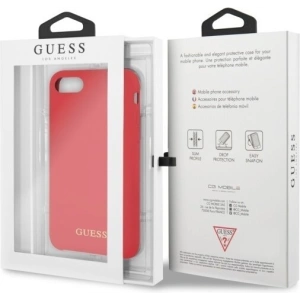 Etui Guess GUHCI8LSGLRE Apple iPhone SE 2022/SE 2020/8/7 red /czerwony hard case Silicone Etui Guess GUHCI8LSGLRE Apple iPhone SE 2022/SE 2020/8/7 red /czerwony hard case Silicone