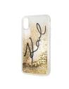 Buy Karl Lagerfeld KLHCI61TRKSIGGO iPhone Xr gold hard case Signature Liquid Glitter Stars - KLD031GLD - {ean13} - Home Screen Store Europe