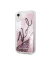 Kup Karl Lagerfeld KLHCI61TRKSIGPI iPhone Xr różowy/pink hard case Signature Liquid Glitter Stars - KLD032PNK - {ean13} - Sklep Home Screen