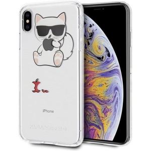 Kup Karl Lagerfeld KLHCI65CFA iPhone Xs Max hardcase transparent Choupette Fun - KLD033CL - {ean13} - Sklep Home Screen